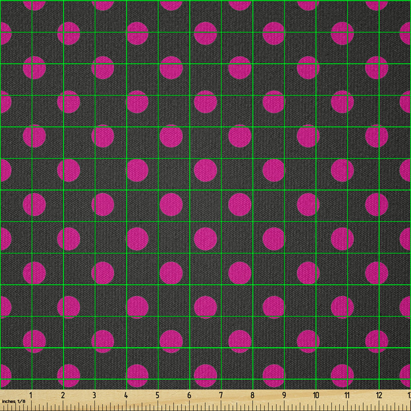 Corneluis Old Polka Dots Symmetrical Pattern in Vibrant Colour Multi-Purpose Fabric