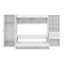 Grand lit escamotable mural avec placard, tiroir et tablette-114243686
