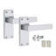  6 Sets Victorian Straight Delta Door Handle