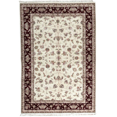 Handmade Silk and Wool Oriental Area Rug