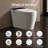 BCANHOME Smart Toilet with Tankless Bidet Wash, Auto Open Lid, 1.28 Gallons Auto Dual Flush, Heat Seat, Warm Wash/Dryer, Soft Closing, Remote Control