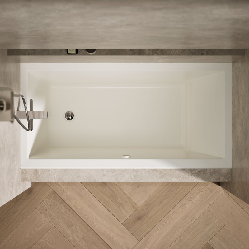 Bain tourbillon en alcôve avec chauffe-eau 60 po x 30 po, À gauche, It
