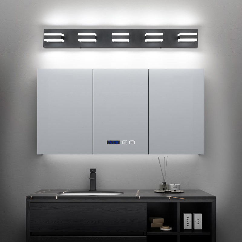 5 - Light LED Vanity Light, Matte Black