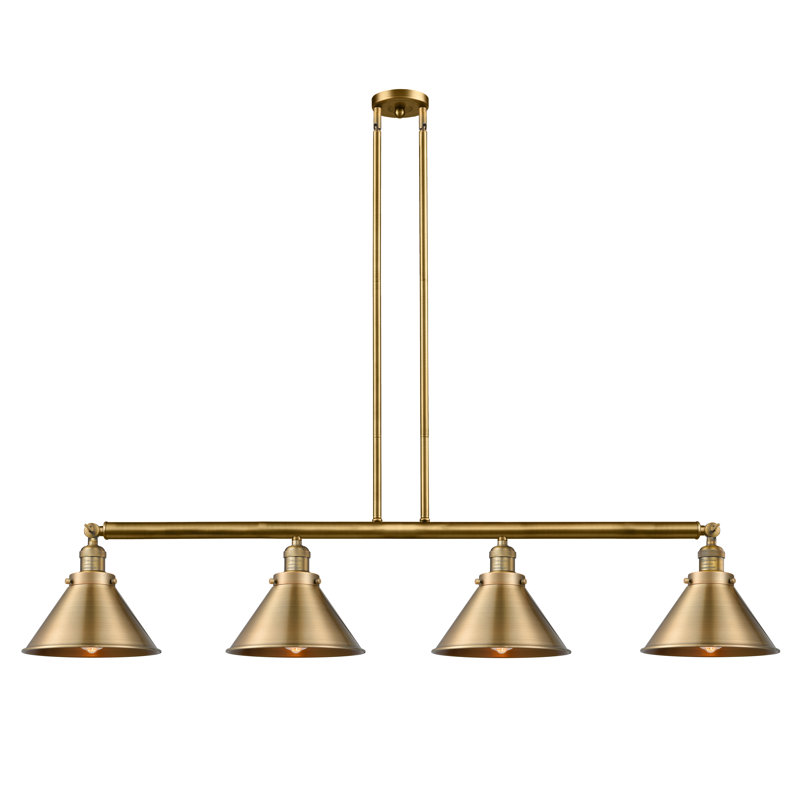 Luminaire suspendu pour îlot de cuisine 4 lumières lengby, DEL, Chrome poli, Chrome poli