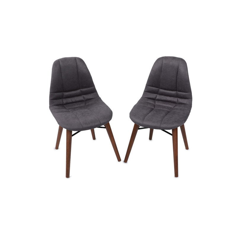 Chaise d'appoint rembourrée anthracite Halewood