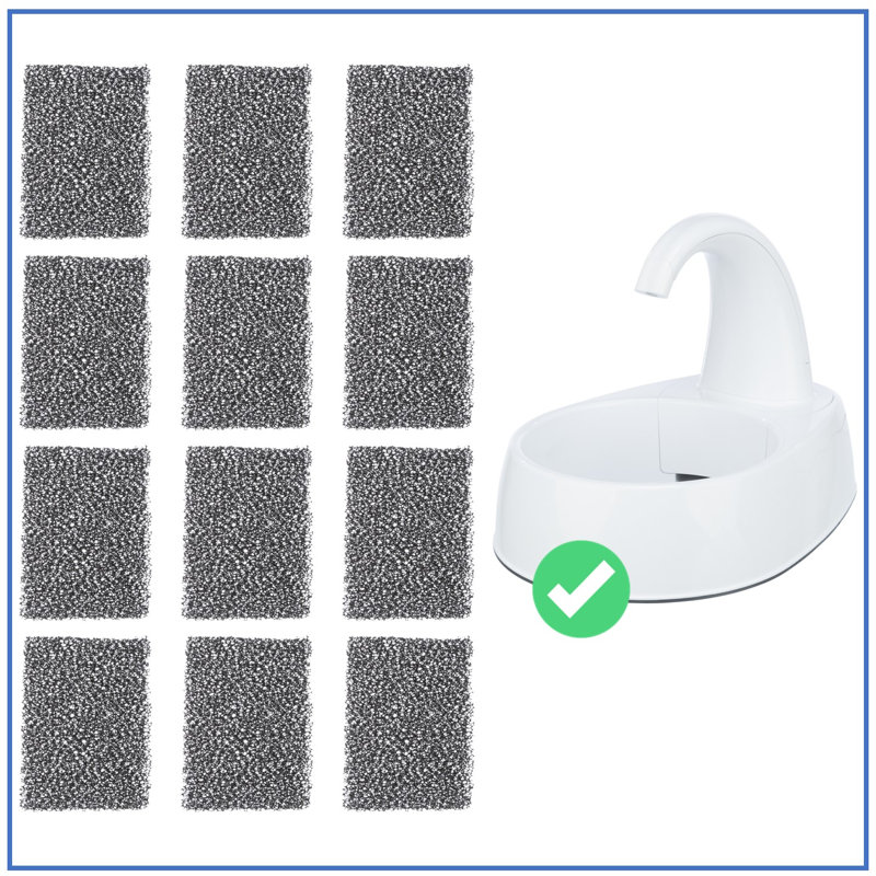 Trixie filtre de remplacement pour fontaine courbée pour animaux de compagnie