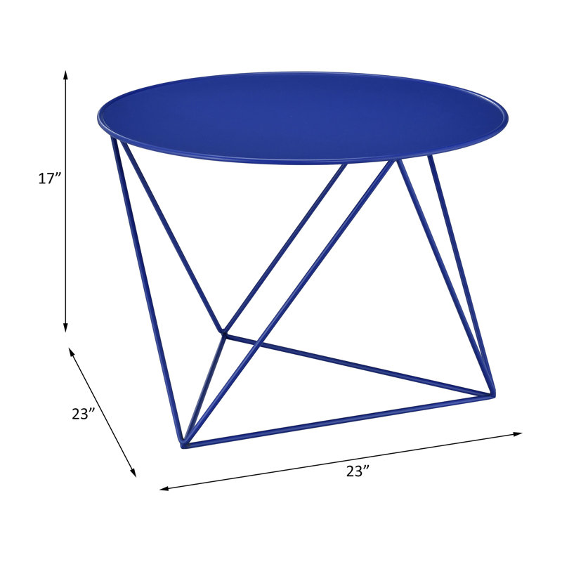 Display & Utility Accent Table, Blue