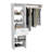 Manchester 150 Closet System with Metal Rod, 5 Open Shelves, and 1 Drawer-1035003469