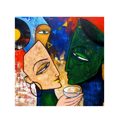 Célébration de couple | Acrylique sur toile | Par Arjun Das