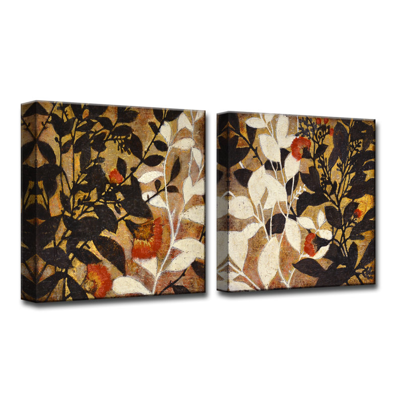 «Growing Together I / II» par Norman Wyatt Jr., ensemble de 2 impressions sur toile, H 12 po x l 24 po x P 1,5 po
