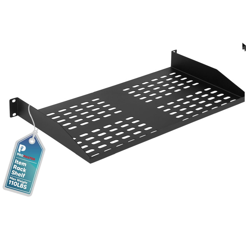 Tablette de ventilation Thepromaster - 19 pouces, 10 po de profondeur, 1U
