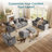 Arale 98'' Chenille Upholstered U Shaped Modular Sectionals-129177393