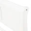 White Twin Bed Frame - Constructed With Solid Wood & Head/ Platform Headboard And Support