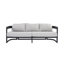 Canapé d'extérieur en aluminium 3 places avec coussins en oléfine Hoerner