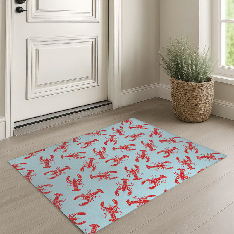 Paillasson Lobster, Bleu, L 24 po x L 36 po
