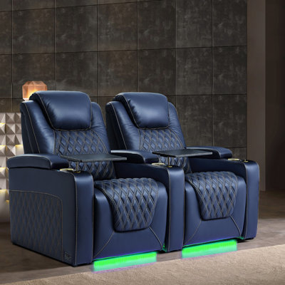 Fauteuil inclinable en cuir Aquavious