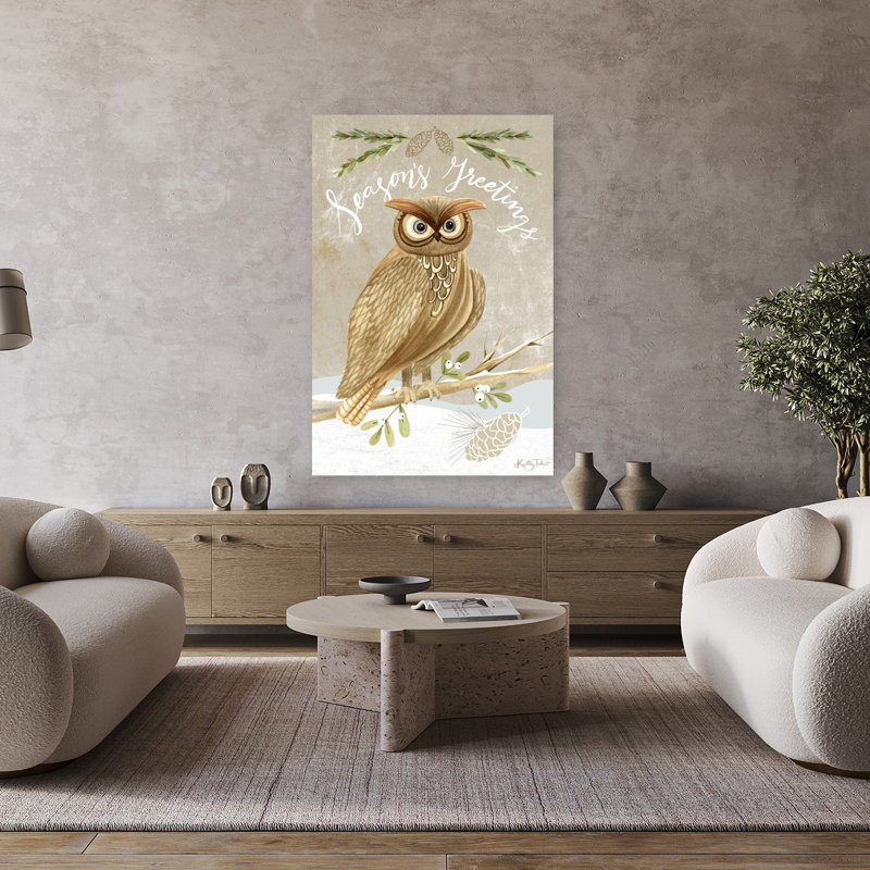 Hibou de Noël Woodland, H 48 po x l 32 po