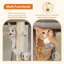 Arbre à chat 67 po pour grands chats 20 lb, tour haute et robuste pour grands chats d'intérieur avec perchoir extra-grand, 2 grands condos, poteau à griffes et hamac confortable
