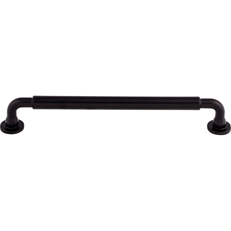 Lily 7 9/16" Center to Center Bar Pull, Flat Black, 7 9/16" Center to Center