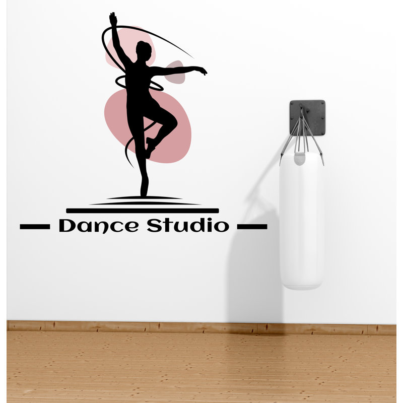 Décoration murale, studio de danse, autocollant mural, art mural, ballet, cours de danse, studio de danse, autocollants de studio de danse