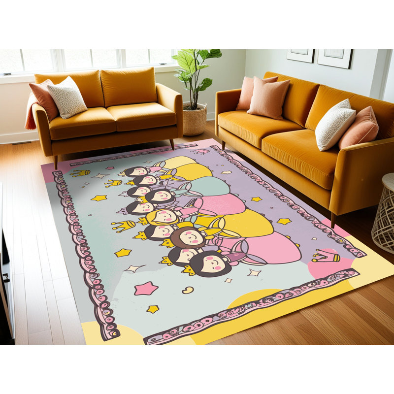 Tapis fantaisie East Urban Home, Tapis de couloir 2 pi x 4 pi