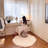 High-End Original Designer Vanity Stool with Casters