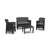 Outdoor Lounge Set Ostuni Anthracite