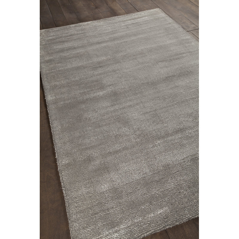Tapis gris tissé à la main Orim, Rectangle 7 pi 9 po x 10 pi 6 po