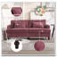Modern chenille Fabric Loveseat sofa-1938214147