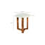 Hollins Marble Cross Legs End Table-1915124121
