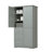 Tall And Wide Storage Cabinet With Doors For Bathroom/Office, Three Drawers-1875788010