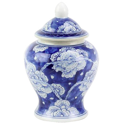 Handmade Porcelain China Ginger Jar