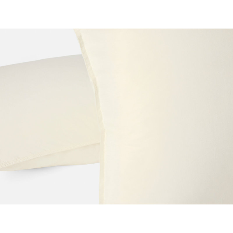 Organic Crinkled Percale Sham, Undyed, Standard