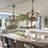 Farmhouse Wood Chandelier, 5-Light Rustic Drum Caged Ceiling Light for Dining Room-1759174969