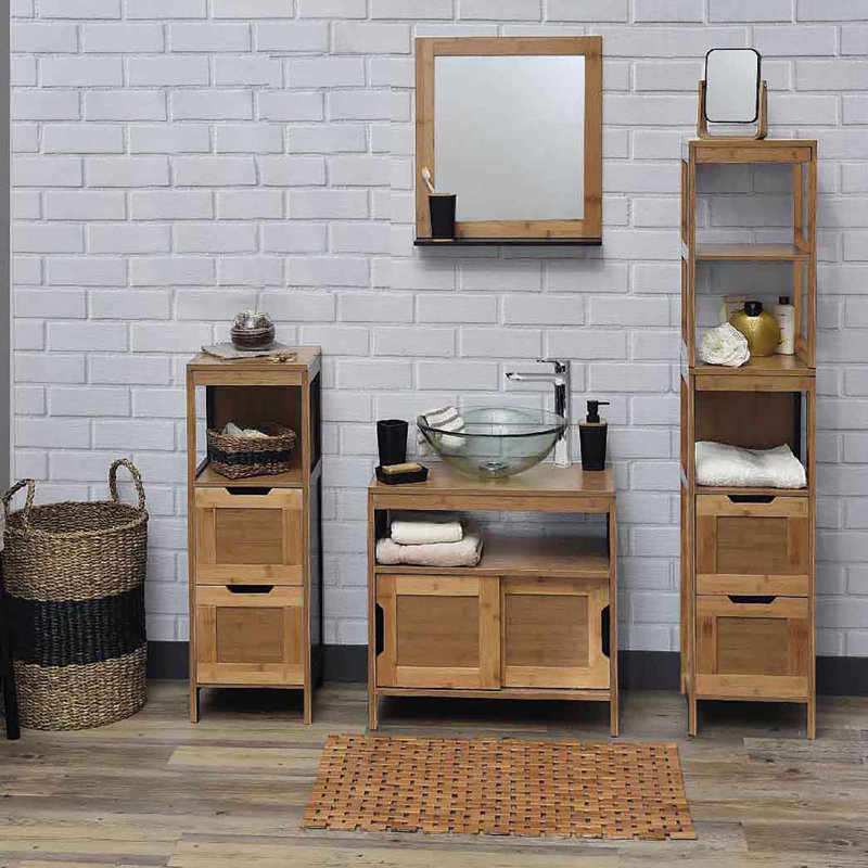 Mahe Bamboo Freestanding Under-Sink Bathroom Cabinet