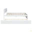 Structure de lit double moderne avec lit gigogne simple et 2 tiroirs ultrabrillants