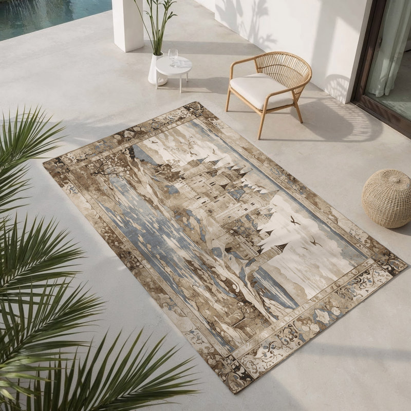 Tapis intérieur et extérieur Spiral Keep, Rectangle 4pi x 6 pi
