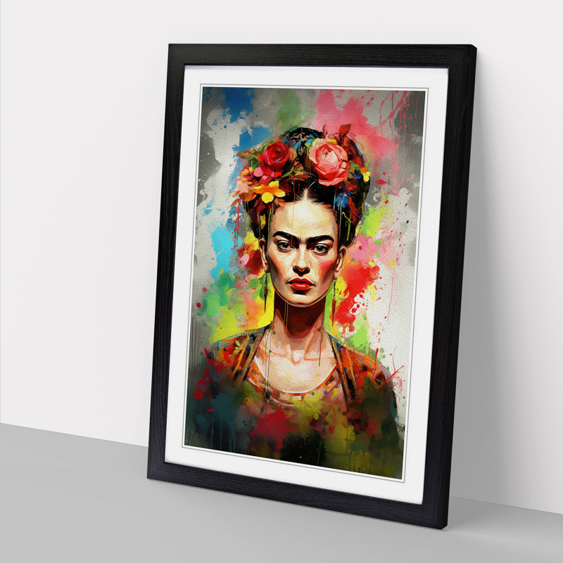 Single Picture Frame Print on Wood, 34cm H x 25cm W, Black Framed