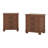 Rustic Three Drawer Reclaimed Solid Wood Farmhouse Nightstand Set Of Two