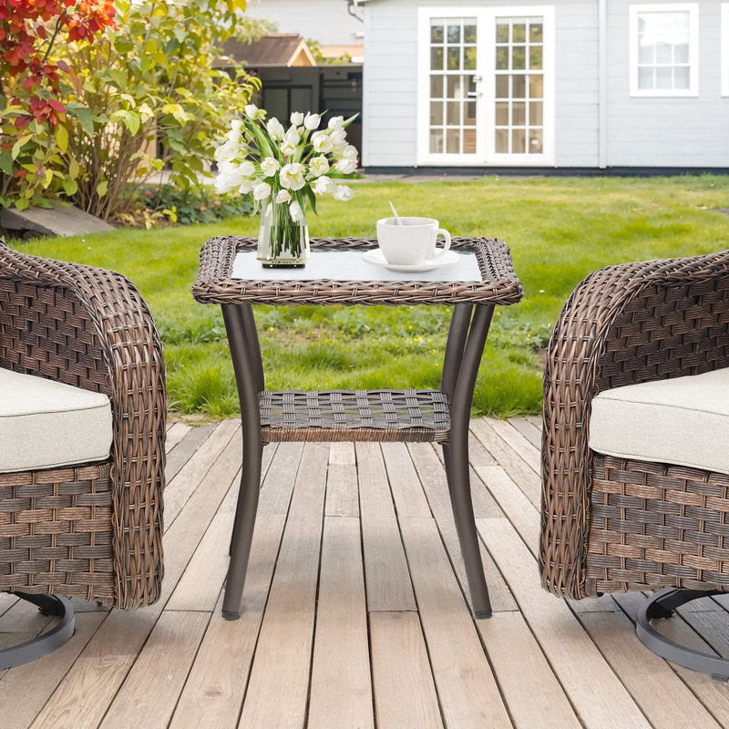 Patio Tables Wicker Side Table