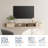  Floating TV Stand，Oak-1440059138