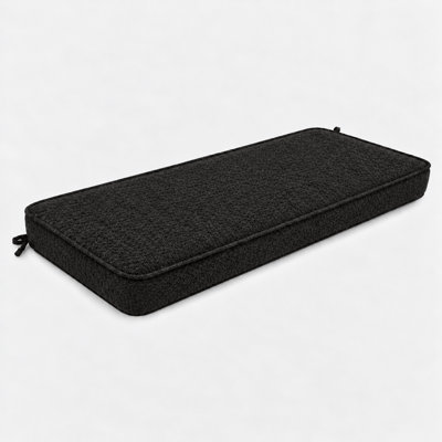 Coussin de siège d'extérieur sur mesure de 4 pouces d'épaisseur avec mousse 75D haute résilience, fond beige antidérapant et passepoil double face