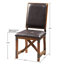 Chaise en similicuir Lancaster