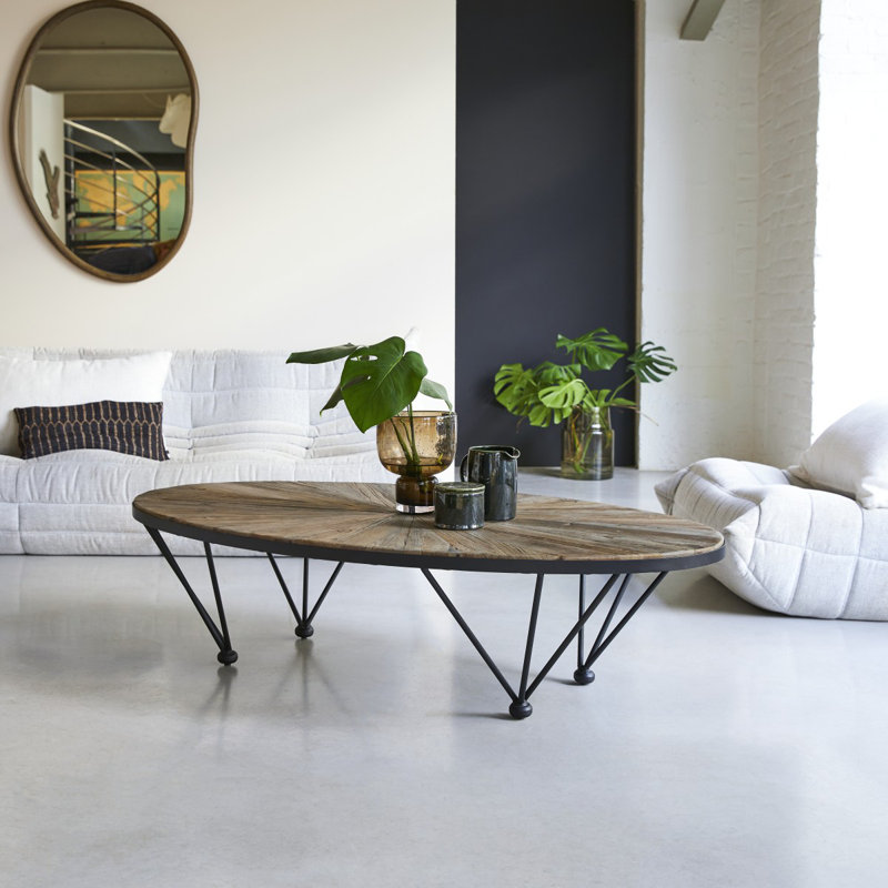 Lancelot Solid Wood Top Single Coffee Table