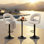 Chaise de bar pivotante pour l'extérieur
