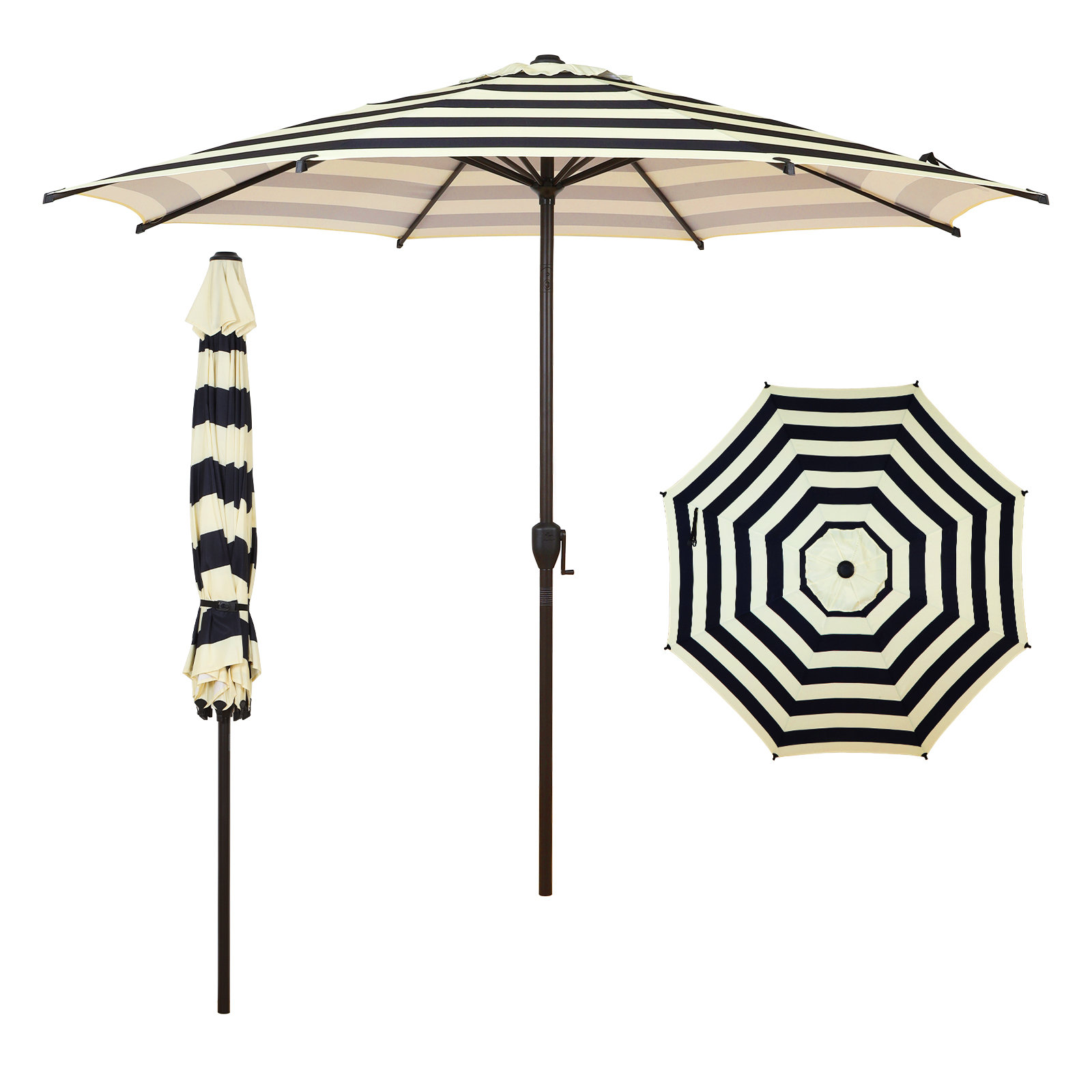 best cantilever patio umbrella 2023 ACEGOSES 11-ft Aluminum Red Slide-tilt Cantilever Patio Umbrella with Lights with Base one_size
