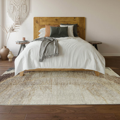 Premium Machine Washable Cerrito Brown Rug
