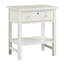 Table de chevet à 1 tiroir Finley - Blanc antique-679893996