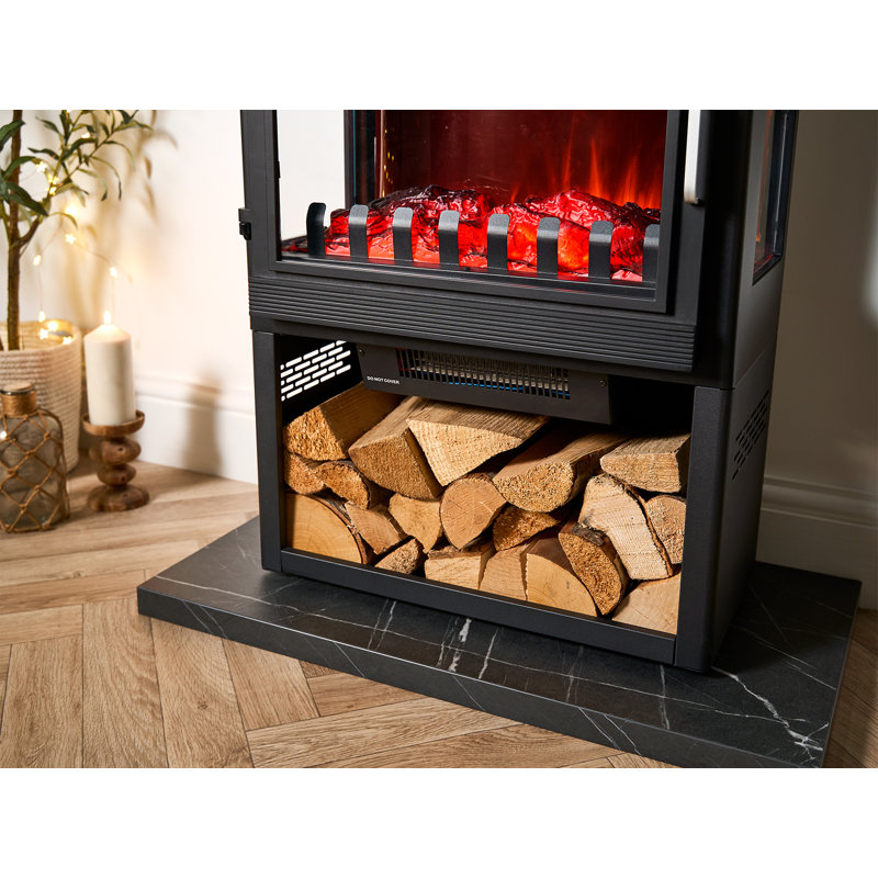 Belfry Heating 60cm W Black Electric Stove