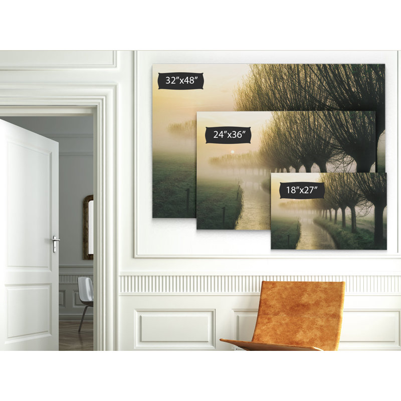 Willow's Lane - reproduction de photo, H 18 po x l 27 po x P 1,5 po, Toile tendue